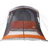 Tunnel Family Tent for 8 Persons Grey and Orange Waterproof