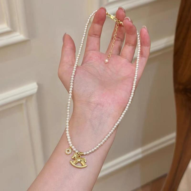 Простые жемчужные подвески-кулоны, ожерелья, браслеты, серьги, роскошные элегантные универсальные ожерелья, ювелирные аксессуары, подарки as the picture