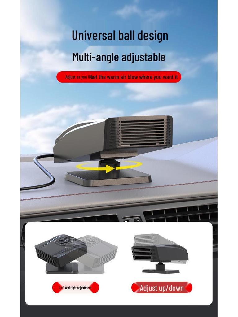12V Fast Heating Car Heater: Winter Glass Defogger & Defroster