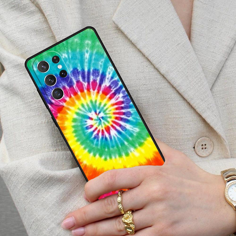 Trippy Tie Dye Hippie Art Cell Phone Case for Samsung Galaxy S26 Ultra S25 S24 S23 S22 S21 S20 Note10 Cover