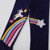 Unicorn Embroidered Girls' Leggings - European & American Style for Spring & Summer