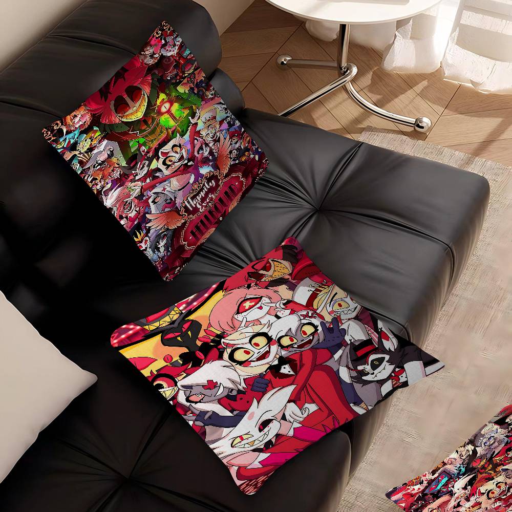 Cartoon H-Hazbin H-Hotels Pillow Gifts Home Office Furnishings Bedroom Sofa Car Cushion Cover Case 45x45cm