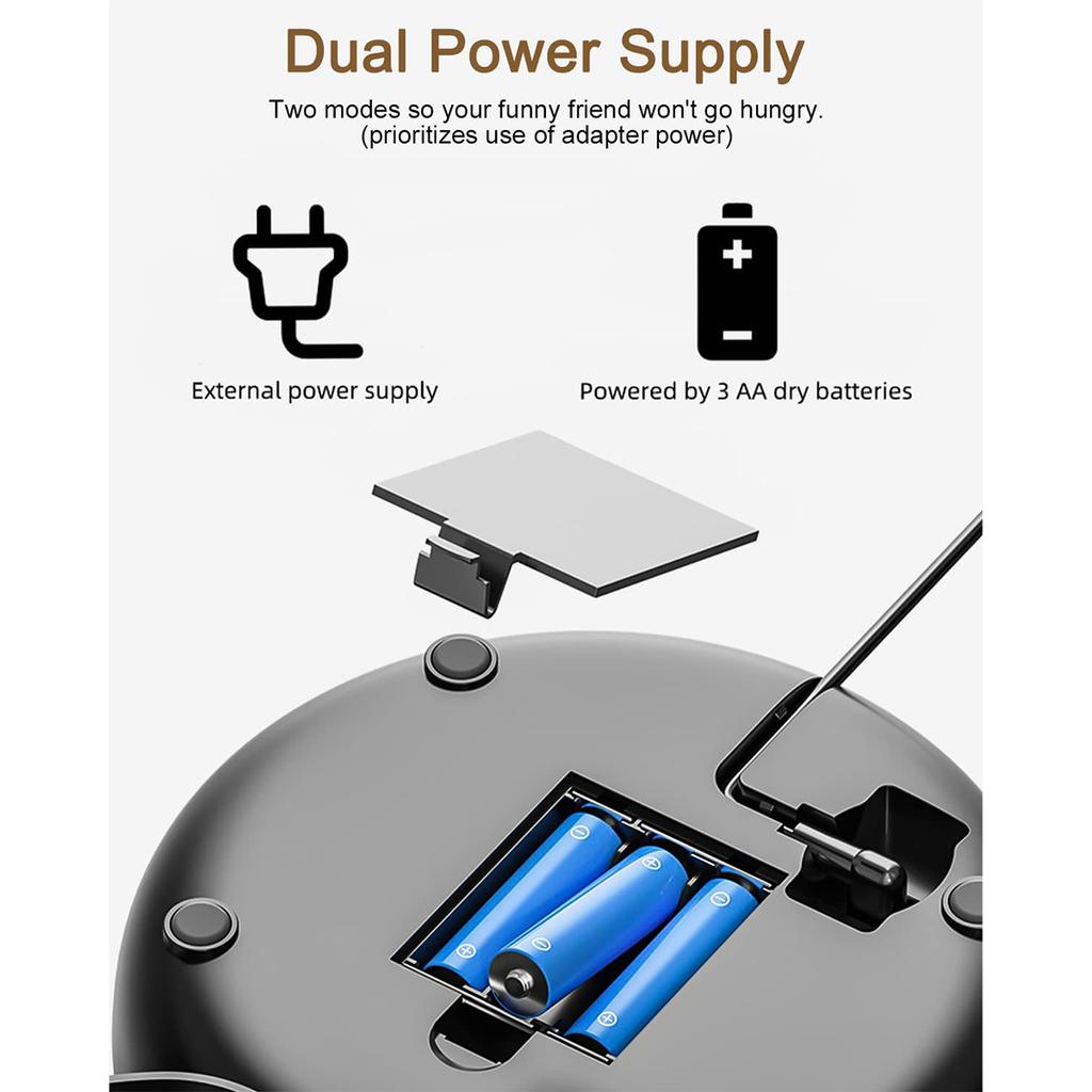 Sangelar Vollautomatischer Futterautomat für Katzen und Hunde, 4 l Fassungsvermögen, WLAN-Versionen, regelmäßige Tagesration