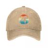 BJJ Brazilian JiuJitsu Retro Vintage Sunset Baseball Cap Birthday Golf Cap Tea Hat Fishing Caps Unisex Elegant Womens Hats Unisexs
