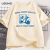 Funny Vintage Bear T-shirt Damn Might Have To Pritned T Shirt for Men Women Casual Humor Tshirt Cotton Round Neck Tees Clothing
