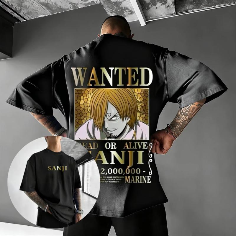 One Piece Anime Sanji T Shirt 2026 Summer Men Women Cotton Short Sleeve Graphic Tee Streetwear Casual Tops Cosplay Y2k Clothes