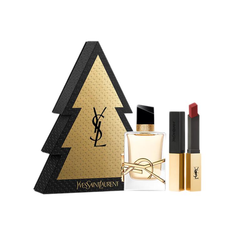 SAINT LAURENT 2022 Christmas Limited Freedom Water Three-Piece Set Makeup Sets Easy To Blend Long-Lasting Gentle