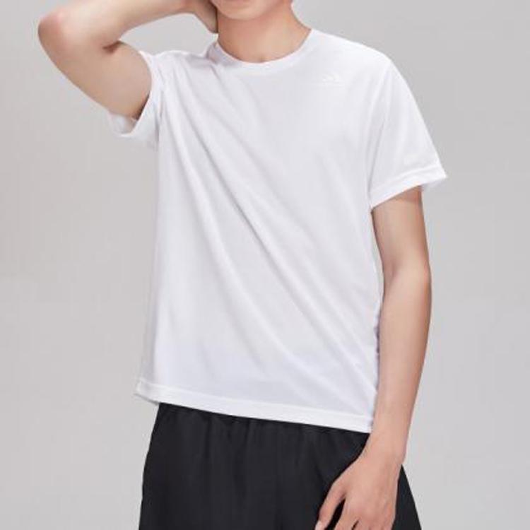 adidas Quick-Dry Training Sports Crew Neck T-Shirt Men Tops White EI6393