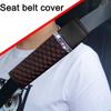 1PC Auto Car Seat Belt Cover Shoulder Pad PU Leather Safety Seatbelt Sleeve Cushion Pad Protective Case Car Accessories