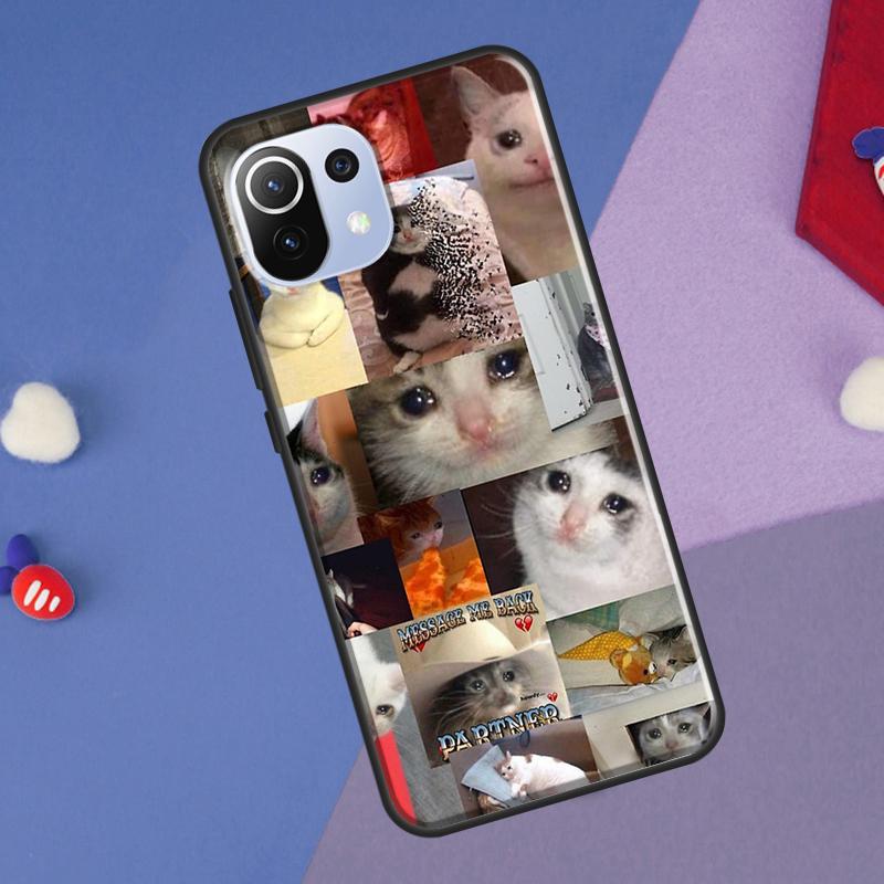 Crying Cat Memes And Dog Cover For Xiaomi 14 13 Ultra 11T 12T 13T 14T Pro POCO X7 Pro X3 X5 F3 F5 F6 M6 X6 Pro Case