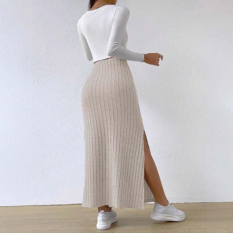 Women's Solid Color Print Casual Summer Spring Skirts