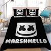 Dj-M-Marshmello Duvet Cover Set Home Style Bedding Soft Laundry Cotton Bed 3 Piece Set Student Dormitory Gift