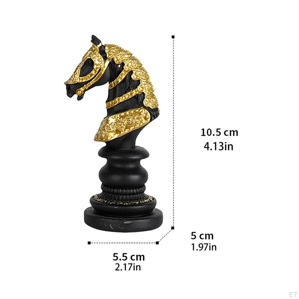 Figurka z żywicy w kształcie szachownicy, artystyczna, dekoracyjna, unikalna, rzemieślnicza, ozdoba stołowa, rzeźba do domu