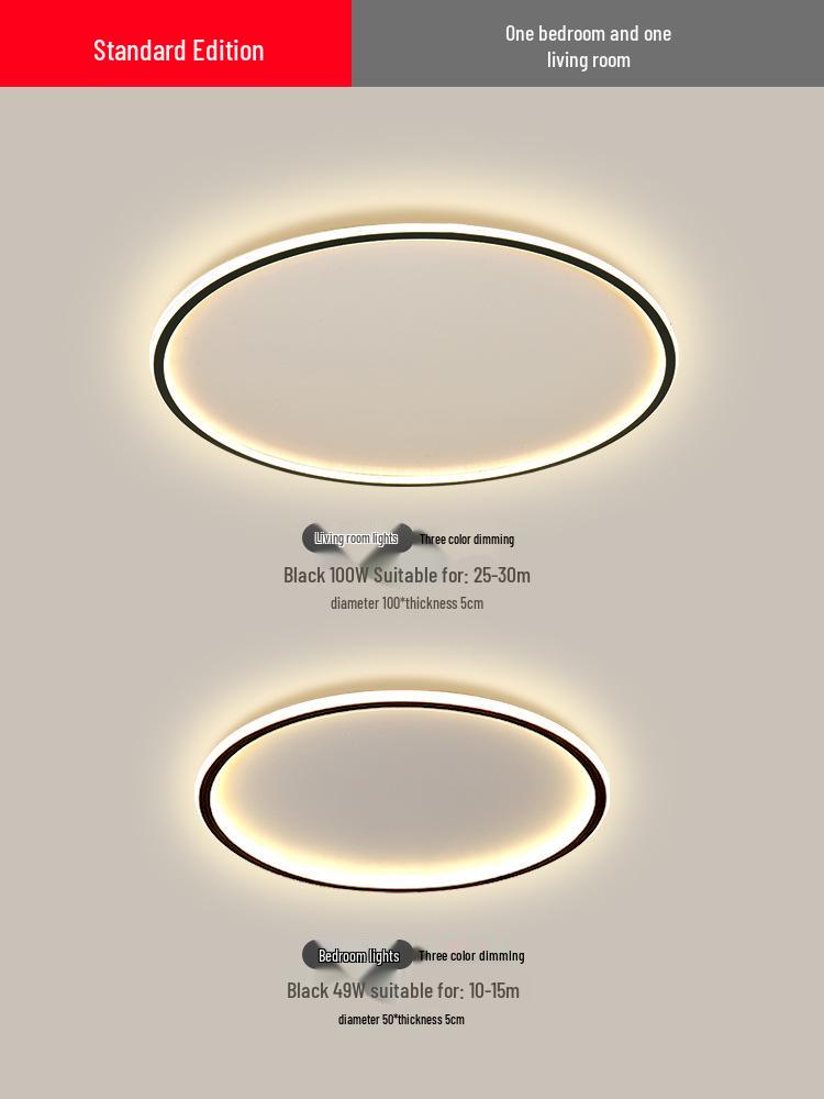 2025 Modern LED Ceiling Light with Remote Control - Minimalist Style for Master Bedroom & Living Room