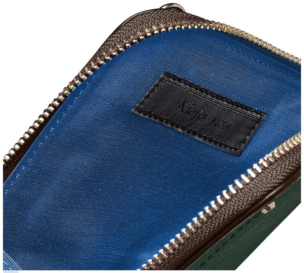 Kiefer Neu Herren Smartphone Geldbörse Umhängetasche KFN10001T GrünSchokolade