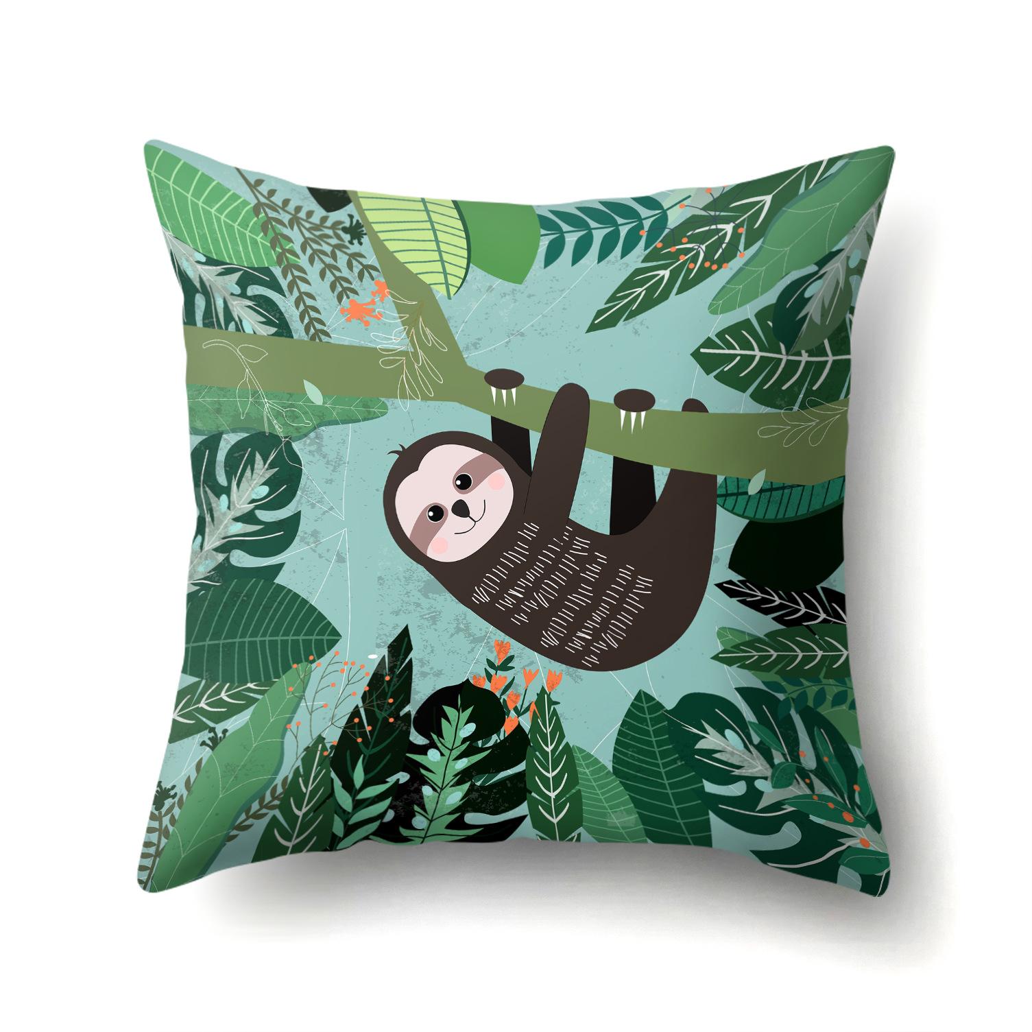 

Животное Геометрическая фигура Односторонняя наволочка Офисная наволочка для обнимания Наволочка для поясничной подушки Полиэстер Простая наволочка для диванной подушки 45Cm without pillow core