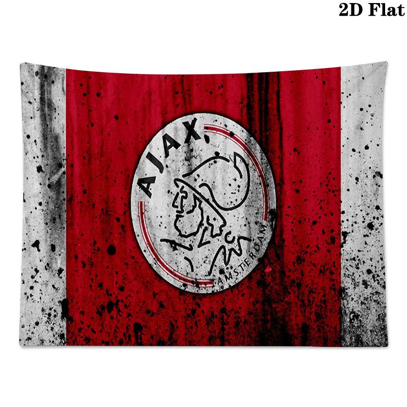 AFC Ajax Logo Wall Tapestry Aesthetic Wall Hanging Printed Fabric Blanket Decorative Tapestries for Bedroom Living Room Home Decor
