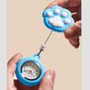 Cat Paw Retractable Watch Brooch Cute Doctor Badge Reel Women Nurse Pocket Watches