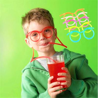 Glasses Shaped Drinking Straw