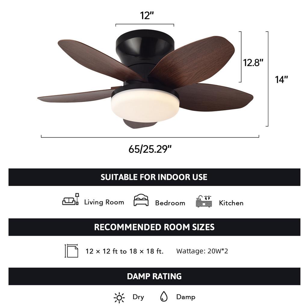 3 Color 25/36/42inch Temperatures Electric Ceiling Fan Light  Energy-Saving Home Lighting Fan Silent Inverter Ceiling Fan Lamp