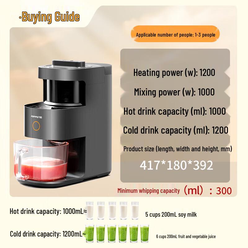 Joyoung L12-Y3 Automatic Hands-Free Blender CN plug (adapter included)
