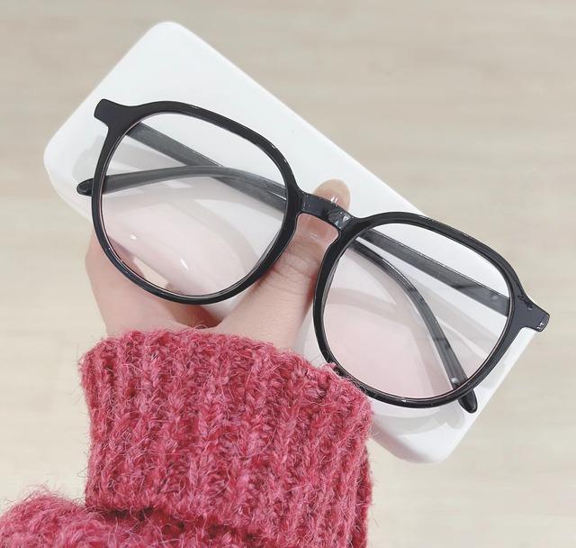 Kvinner Blush Gradient Anti Blue Light Briller Mote Runde Dekorative Solbriller Jenter Søte Shades Eyewear