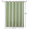 TEMU Hydrangea Polyester Shower Curtain - 3D Jacquard Design