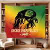 Bob Marley Reggae Music Legend  Polyester Wall Hanging Tapestry, Aesthetic Home Decor for Bedroom Dorm Photo Backdrop
