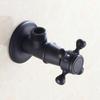golden New 1/2"malex 1/2" male Brass Bathroom Angle Stop Valve Antique finish Filling valves bathroom part 5 color