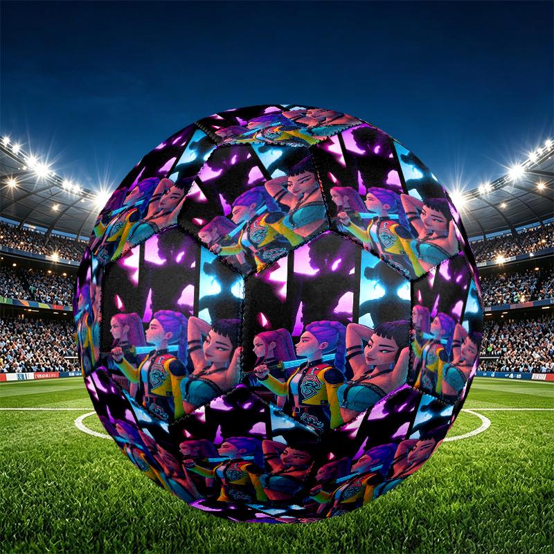 Singer Print Size 5 Soccer Ball, PU Wear Resistant Football for Match Training and Daily Practice, Birthday Gift for Soccer Fans