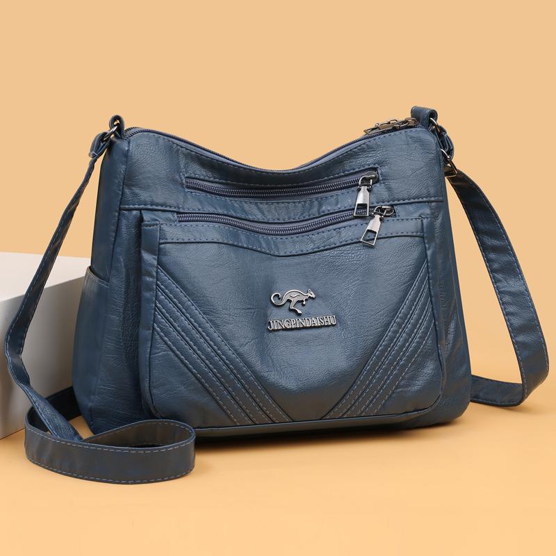 Multi-compartment Simple All-match Middle-aged and Elderly Mother's Large-capacity Casual Shoulder Crossbody Bag