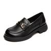 First Layer Cowhide Loafers Women's Spring and Autumn New Leather British Style Casual Versatile Small Leather Shoes Single Shoes Women's Shoes
