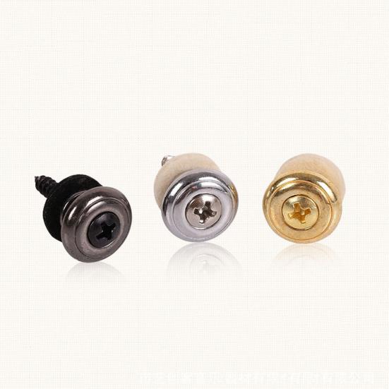 Non Slip Guitar Bass Strap Pins Tail Nail Lock Button Pegs Screw Flat Heads