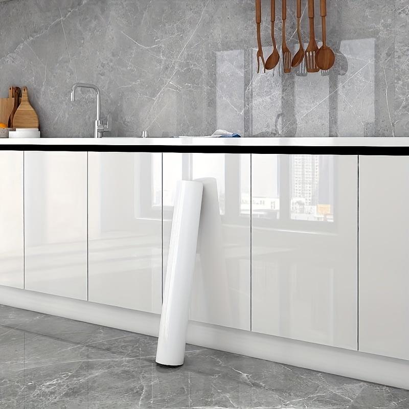 

Черная глянцевая контактная бумага самоклеящиеся съемные ПВХ обои отслаивающиеся и приклеивающиеся наклейки на стену для украшения кухонной мебели 3M X 0.6M