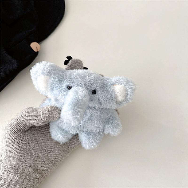 Plush Baby Elephant for AirPods Pro2 Apple Bluetooth Wireless 1/2/3 Generation Earphone Cover Cute Cartoon Woman