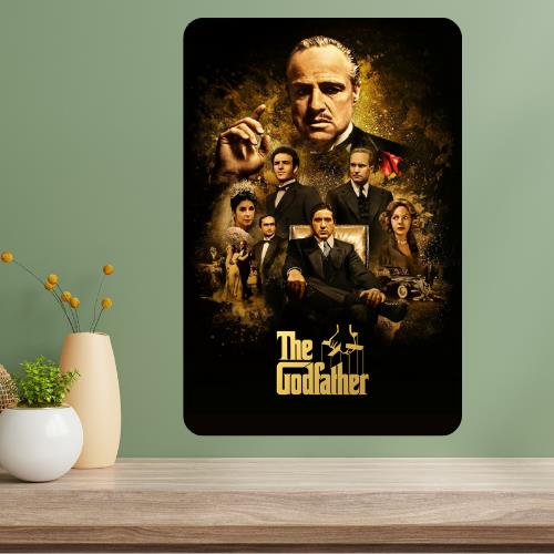 The Godfather Metal Movie Poster Sign 20x30cm(7.8x11.8inch)