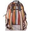 Damen Leder Patchwork Rucksack – Blumen-Design