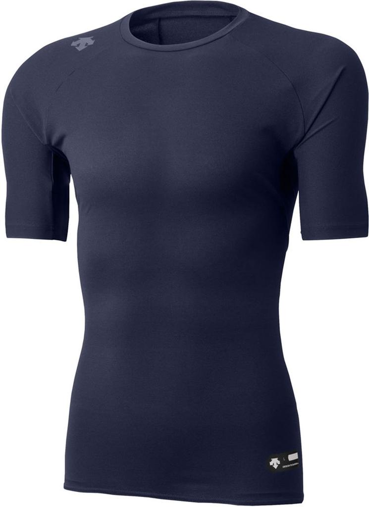DESCENTE Baseball Relaxed Fit Short Crew Dark Size DBMLJA00 Undershirt, Infinity, Sleeve, Neck, Navy, XA,