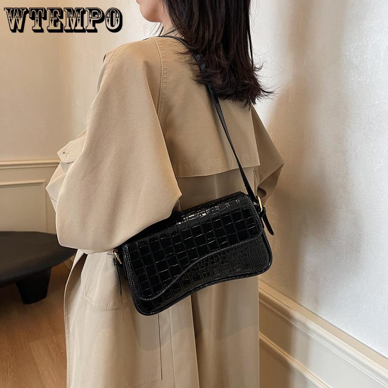 Klappe Magnetschnalle Schulter Umhängetasche Arbeit Pendler Mode Einfache Achselhöhle Kleine Quadratische Tasche Handheld Orgel Damentaschen