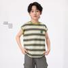 Boys' Striped Round Neck Tank Top