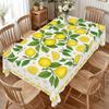 Tovaglia Rettangolare a Tema Limone per Decorazione Tavola Lavabile Estate Foglie Verde Limone Tovaglia per Tavolo da Cucina e Sala da Pranzo Decorazione Festa