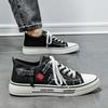 Men's shoes spring 2025 new breathable canvas shoes men's versatile casual board shoes youth sports trendy shoes