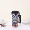 New lily of the valley 316 stainless steel coffee cup ceramic liner thermos cup large capacity high-value gift water cup