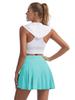 Women's Silk Grid Anti-Exposure Yoga Skort - Spring/Summer Sweat-Wicking Badminton & Tennis Training Skirt