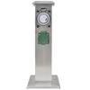 VidaXL Garden Socket Pillar with Timer Stainless Steel