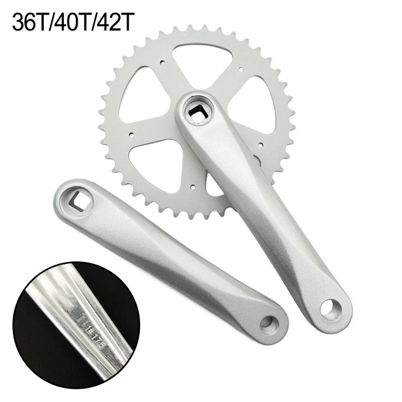 High Quality 170mm Square Taper Chainrings Set Crankset Chainset 40T 36T Crank for Mountain Bikes with Removable Chainrings