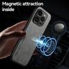 Luxusní magnetický kožený obal z ovčí kůže pro iPhone 16 15 14 13 12 11 Pro Max XR XS X 8 7 Plus Nárazuvzdorný matný měkký kryt s bumperem