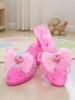 Sapatos de Princesa de Festa Adereços para Fotos Chinelos de Cristal Saltos para Fantasia para Menininhas Entusiastas de Fantasia Palco Evento Familiar de Feriado