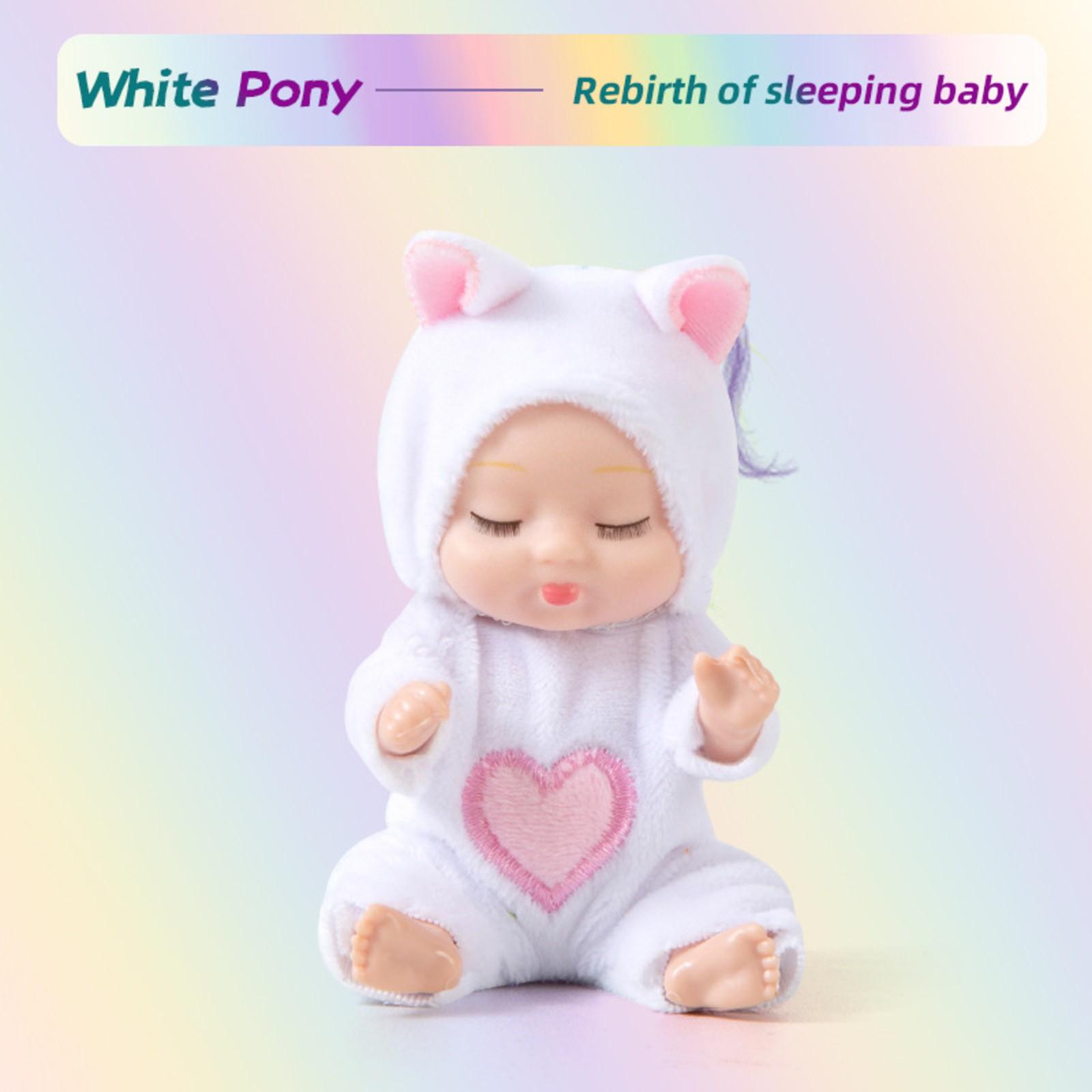 

4-дюймовые куклы-младенцы, набор из 6 предметов, реалистичные игрушки-куклы с милой одеждой для кукол ручной работы, подходящие для детей от 3 лет и старше One Size