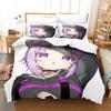 3D Print Anime Nekomata Okayu Bedding Set Boys Girls Twin Queen Size Duvet Cover Pillowcase Bed Kids Adult Fashion Home Textiles